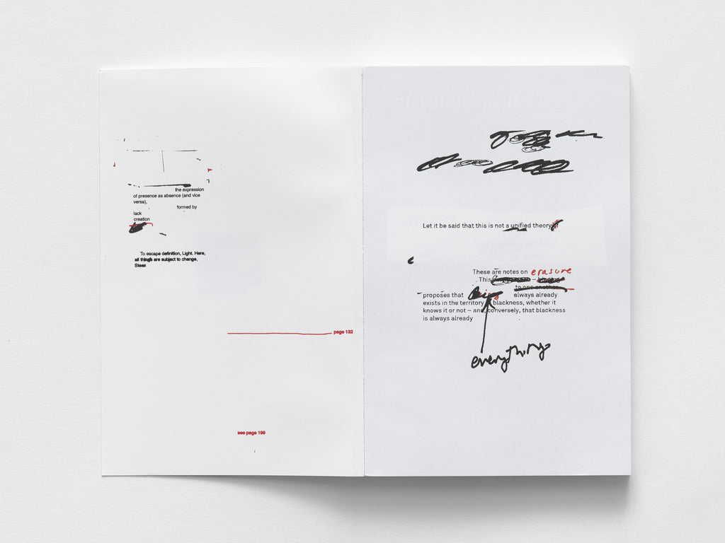 Jasper Marsalis, Crater Speak: Notes on Erasure, 2025