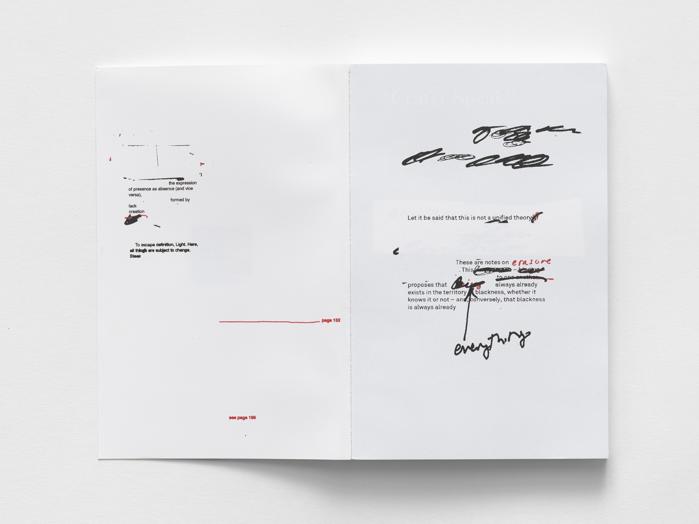 Jasper Marsalis, Crater Speak: Notes on Erasure, 2025